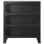 vidaXL Dulapuri de depozitare, 2 buc., gri, 72x36x82 cm, metal/MDF vidaXL Dulapuri de depozitare, 2 buc., gri, 72x36x82 cm, metal/MDF