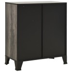 vidaXL Dulapuri de depozitare, 2 buc., gri, 72x36x82 cm, metal/MDF vidaXL Dulapuri de depozitare, 2 buc., gri, 72x36x82 cm, metal/MDF