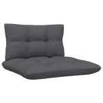 vidaXL Set mobilier grădină cu perne, antracit, 3 piese, lemn de pin vidaXL Set mobilier grădină cu perne, antracit, 3 piese, lemn de pin
