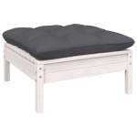 vidaXL Set mobilier grădină cu perne, antracit, 3 piese, lemn de pin vidaXL Set mobilier grădină cu perne, antracit, 3 piese, lemn de pin