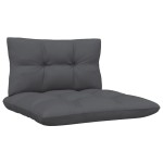 vidaXL Set mobilier grădină cu perne antracit, 3 piese, lemn de pin vidaXL Set mobilier grădină cu perne antracit, 3 piese, lemn de pin