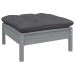 vidaXL Set mobilier grădină cu perne, antracit, 3 piese, lemn de pin vidaXL Set mobilier grădină cu perne, antracit, 3 piese, lemn de pin