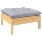 vidaXL Set mobilier grădină cu perne, 5 piese, antracit, lemn de pin