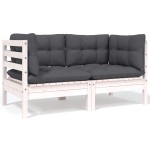 vidaXL Set mobilier grădină cu perne, 7 piese, lemn masiv de pin