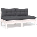 vidaXL Set mobilier grădină cu perne, 7 piese, lemn masiv de pin
