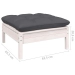 vidaXL Set mobilier grădină cu perne, 7 piese, lemn masiv de pin