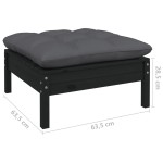 vidaXL Set mobilier grădină cu perne, 7 piese, lemn masiv de pin
