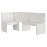 vidaXL Set mobilier de bucătărie „REINE”, 3 piese, alb, lemn masiv pin