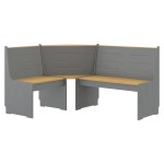 vidaXL Set mobilier bucătărie „REINE”, 3piese, maro miere&gri lemn pin vidaXL Set mobilier bucătărie „REINE”, 3piese, maro miere&gri lemn pin