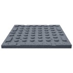 vidaXL Plăci de protecție la cădere 18 buc, gri, 50x50x3 cm, cauciuc