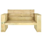 vidaXL Set mobilier de grădină, 3 piese, lemn masiv pin tratat vidaXL Set mobilier de grădină, 3 piese, lemn masiv pin tratat