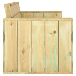 vidaXL Set mobilier de grădină, 3 piese, lemn masiv pin tratat vidaXL Set mobilier de grădină, 3 piese, lemn masiv pin tratat