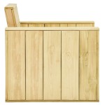 vidaXL Set mobilier de grădină, 3 piese, lemn masiv pin tratat vidaXL Set mobilier de grădină, 3 piese, lemn masiv pin tratat