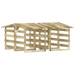 vidaXL Pergole cu acoperiș, 4 buc., 100x90x100 cm, lemn de pin tratat vidaXL Pergole cu acoperiș, 4 buc., 100x90x100 cm, lemn de pin tratat