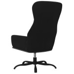 vidaXL Scaun de relaxare cu taburet, gri închis, material textil vidaXL Scaun de relaxare cu taburet, gri închis, material textil