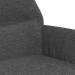 vidaXL Scaun de relaxare cu taburet, gri închis, material textil vidaXL Scaun de relaxare cu taburet, gri închis, material textil