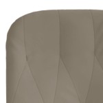 vidaXL Scaun de relaxare cu taburet, gri deschis, catifea vidaXL Scaun de relaxare cu taburet, gri deschis, catifea