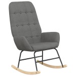 vidaXL Scaun balansoar cu taburet, gri deschis, textil vidaXL Scaun balansoar cu taburet, gri deschis, textil