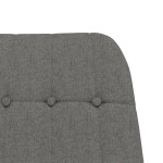 vidaXL Scaun balansoar cu taburet, gri deschis, textil vidaXL Scaun balansoar cu taburet, gri deschis, textil