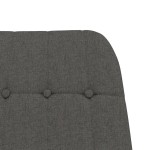 vidaXL Scaun balansoar cu taburet, gri închis, textil vidaXL Scaun balansoar cu taburet, gri închis, textil