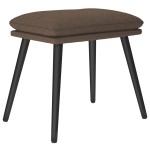vidaXL Scaun de relaxare cu taburet, gri taupe, textil vidaXL Scaun de relaxare cu taburet, gri taupe, textil