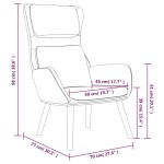 vidaXL Scaun de relaxare cu taburet, gri închis, catifea vidaXL Scaun de relaxare cu taburet, gri închis, catifea
