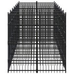 vidaXL Padoc pentru câini de exterior, 12,9 m², oțel