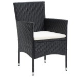 vidaXL Set mobilier de grădină, 3 piese, poliratan vidaXL Set mobilier de grădină, 3 piese, poliratan