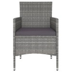 vidaXL Set mobilier de grădină, 3 piese, gri, poliratan vidaXL Set mobilier de grădină, 3 piese, gri, poliratan