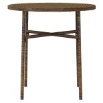 vidaXL Set mobilier de grădină, 3 piese, maro, poliratan vidaXL Set mobilier de grădină, 3 piese, maro, poliratan