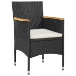 vidaXL Set mobilier de grădină, 3 piese, poliratan vidaXL Set mobilier de grădină, 3 piese, poliratan