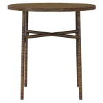 vidaXL Set mobilier de grădină, 3 piese, maro, poliratan vidaXL Set mobilier de grădină, 3 piese, maro, poliratan