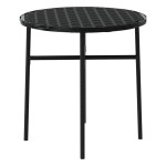 vidaXL Set mobilier de grădină, 3 piese, negru, poliratan vidaXL Set mobilier de grădină, 3 piese, negru, poliratan