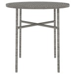vidaXL Set mobilier de grădină, 3 piese, gri, poliratan vidaXL Set mobilier de grădină, 3 piese, gri, poliratan