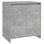 vidaXL Servante, 2 piese, gri beton, lemn prelucrat vidaXL Servante, 2 piese, gri beton, lemn prelucrat