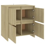 vidaXL Servante, 2 buc., stejar sonoma, 70x41x75 cm, lemn prelucrat