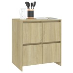 vidaXL Servante, 2 buc., stejar sonoma, 70x41x75 cm, lemn prelucrat