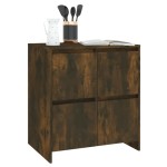 vidaXL Servante, 2 buc., stejar fumuriu, 70x41x75 cm, lemn prelucrat