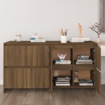 vidaXL Servante, 2 buc., stejar maro, 70x41x75 cm, lemn prelucrat