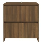 vidaXL Servante, 2 buc., stejar maro, 70x41x75 cm, lemn prelucrat