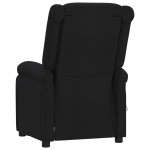 vidaXL Fotoliu rabatabil electric, negru, material textil