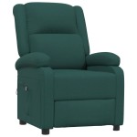 vidaXL Fotoliu rabatabil electric, verde închis, material textil vidaXL Fotoliu rabatabil electric, verde închis, material textil