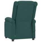 vidaXL Fotoliu rabatabil electric, verde închis, material textil vidaXL Fotoliu rabatabil electric, verde închis, material textil