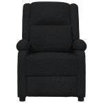 vidaXL Fotoliu de masaj electric rabatabil, negru, textil vidaXL Fotoliu de masaj electric rabatabil, negru, textil