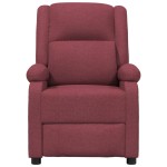 vidaXL Fotoliu de masaj electric rabatabil, roșu vin, textil vidaXL Fotoliu de masaj electric rabatabil, roșu vin, textil