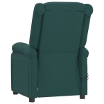 vidaXL Fotoliu de masaj electric, verde închis, material textil vidaXL Fotoliu de masaj electric, verde închis, material textil