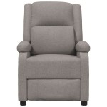 vidaXL Fotoliu de masaj electric rabatabil, gri taupe, textil vidaXL Fotoliu de masaj electric rabatabil, gri taupe, textil