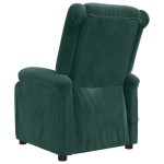 vidaXL Fotoliu de masaj electric, verde închis, catifea vidaXL Fotoliu de masaj electric, verde închis, catifea