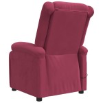 vidaXL Fotoliu de masaj electric, roșu vin, catifea vidaXL Fotoliu de masaj electric, roșu vin, catifea