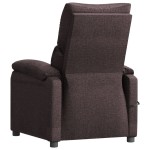 vidaXL Fotoliu de masaj electric, maro închis, material textil vidaXL Fotoliu de masaj electric, maro închis, material textil